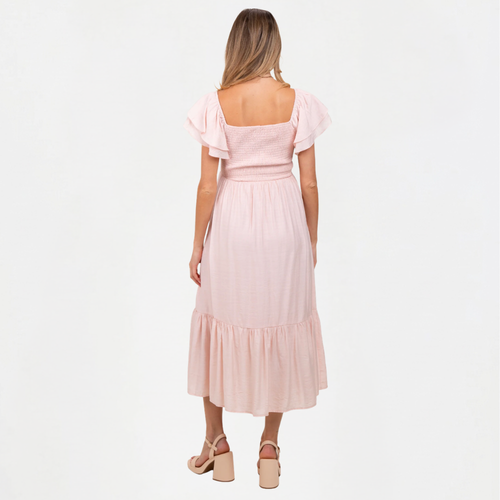 Momshaped™ Pink Maternity Dress-momshaped-S-momshaped